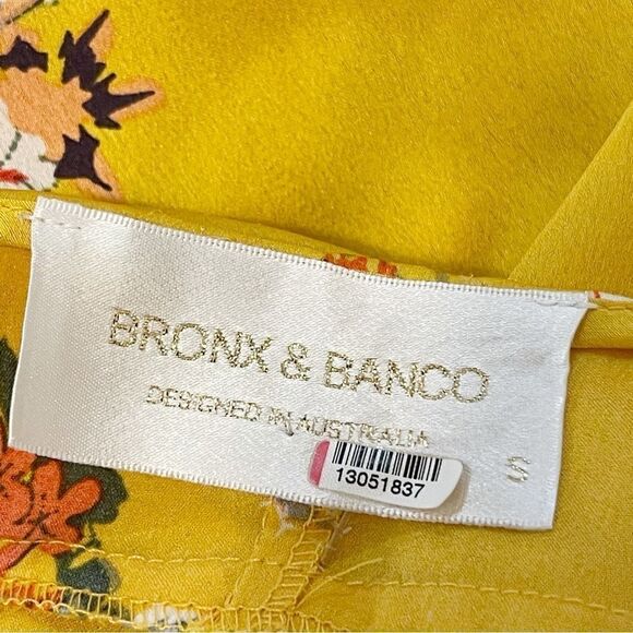 Bronx & Banco Narciss Yellow Floral Maxi Dress in Size S/US4 - Picture 7 of 13